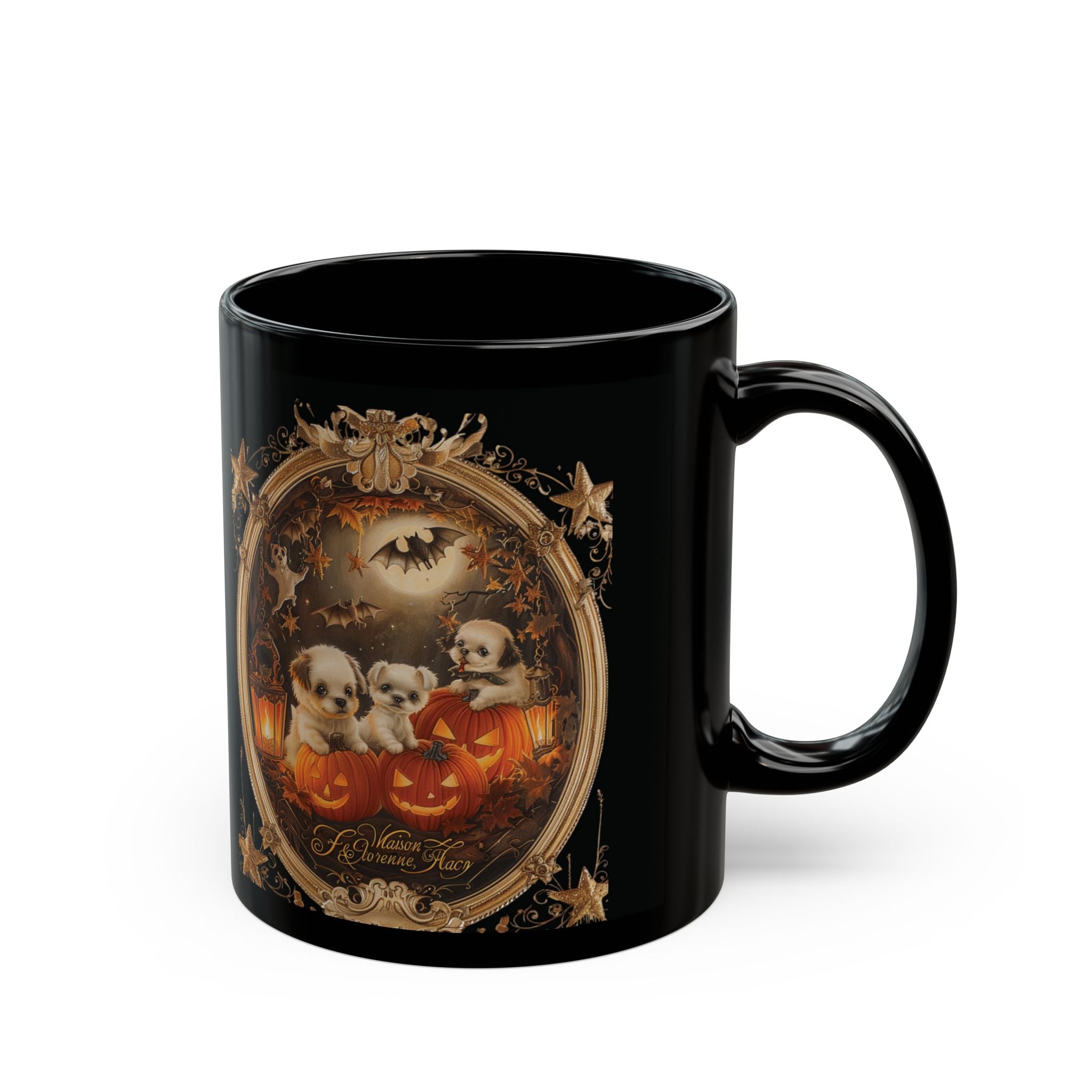 Halloween Pet Lovers Mug - Cute Dog Design, Coffee Cup for Fall, Gift for Dog Owners, Spooky Season Decor