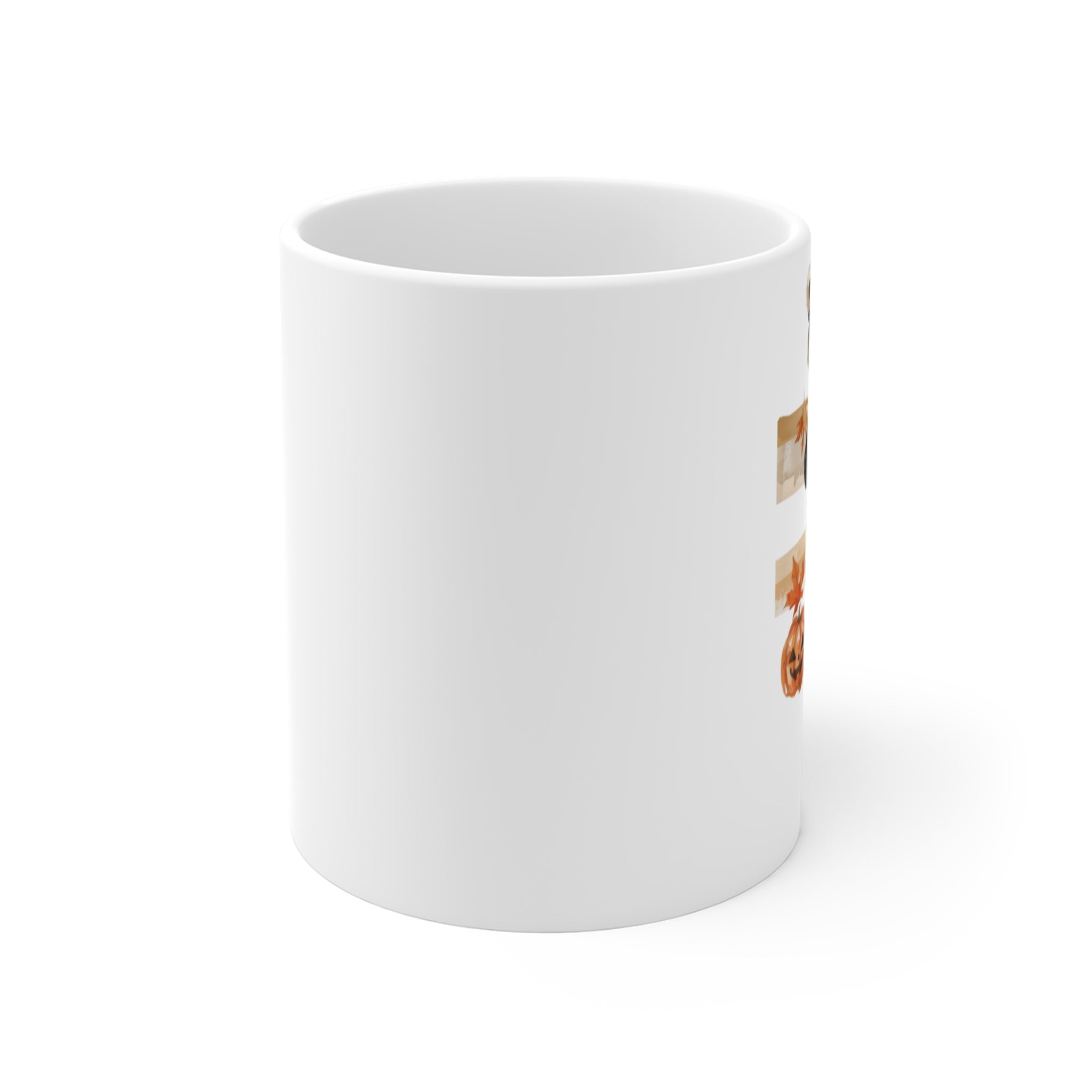 Custom Fall Teddy Bear Mug – “Pumpkin Latte & Pearls” Personalized Cozy Chic Cup