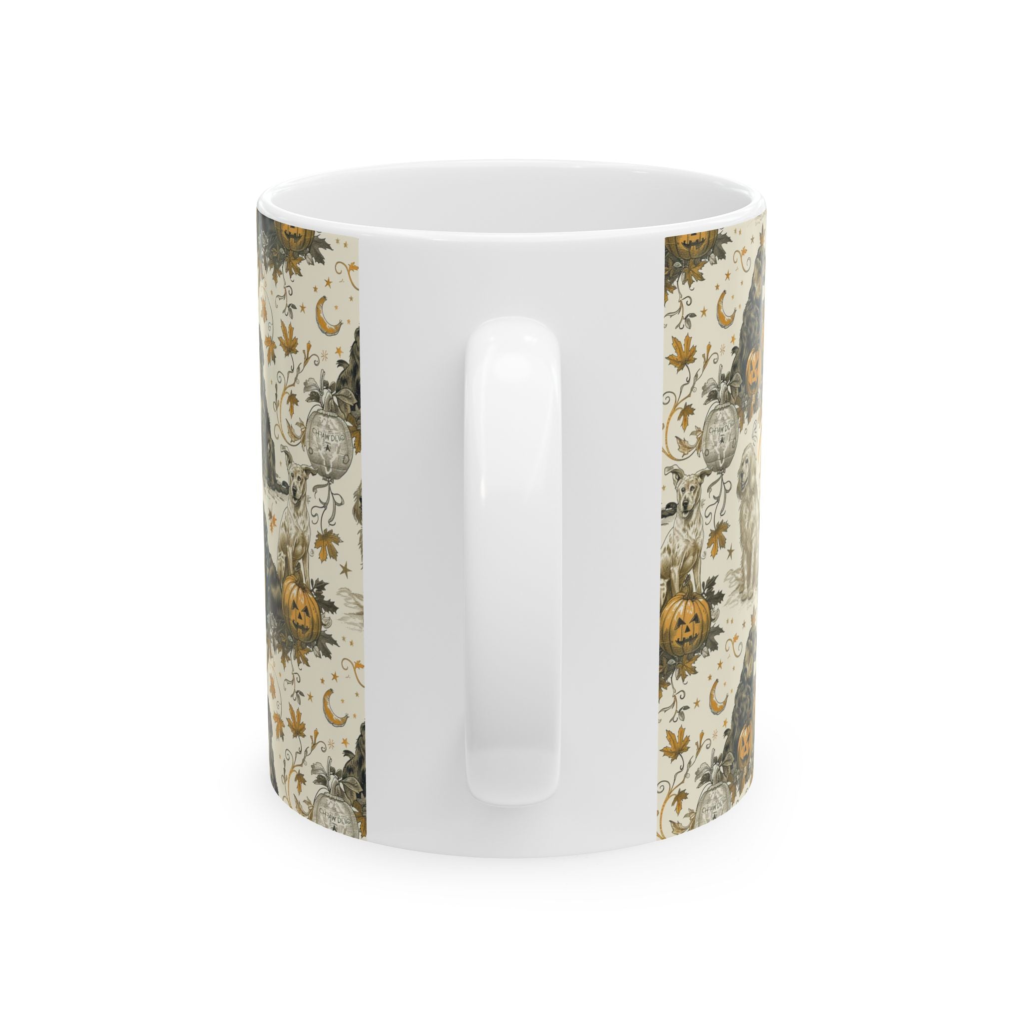 Jack-O’-Lantern Dog Mug – Cozy Halloween Coffee Cup for Dog Lovers