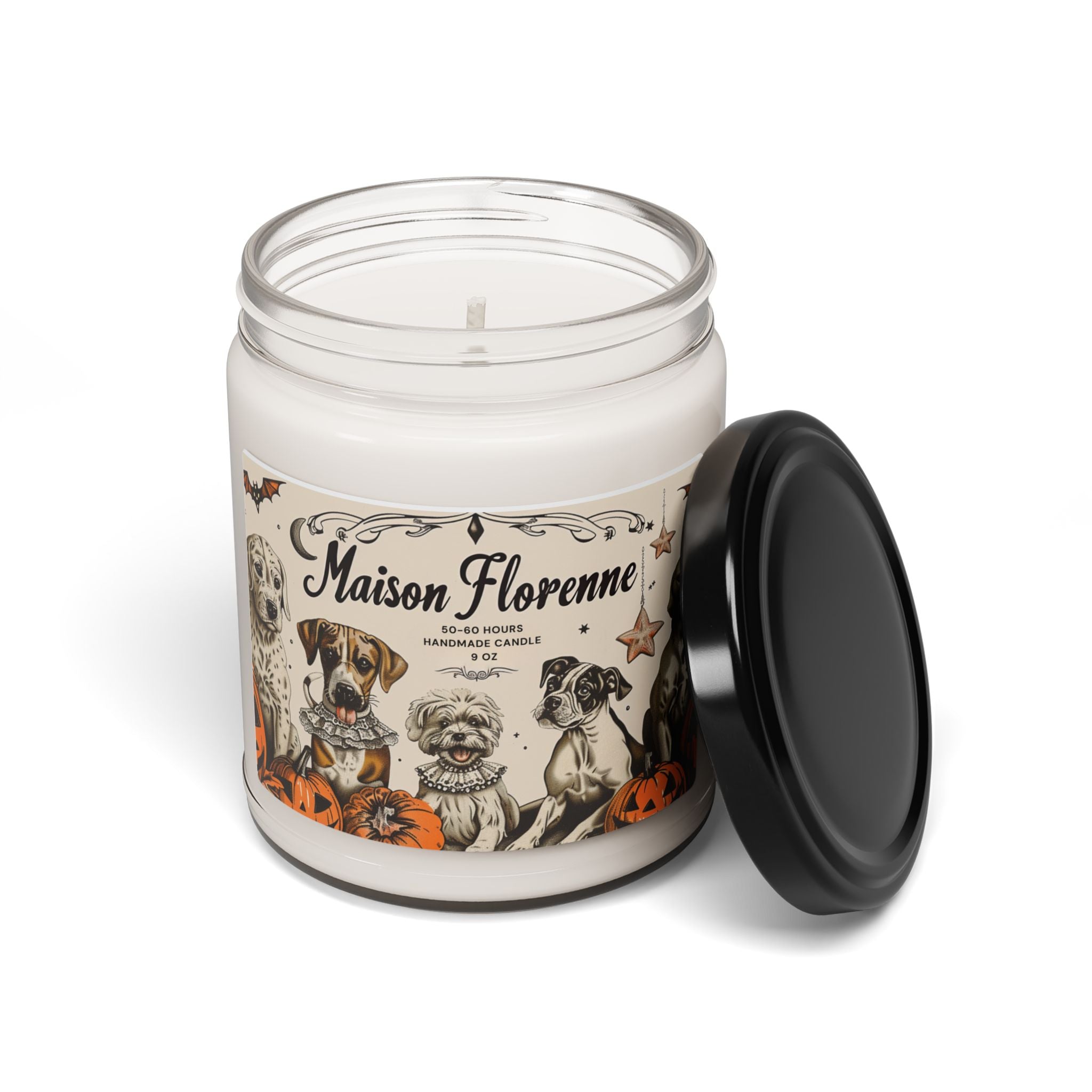 Halloween Scented Soy Candle | Fall Decor, Halloween Gift, Aromatherapy Candle, Dog Lover Gift, Seasonal Fragrance
