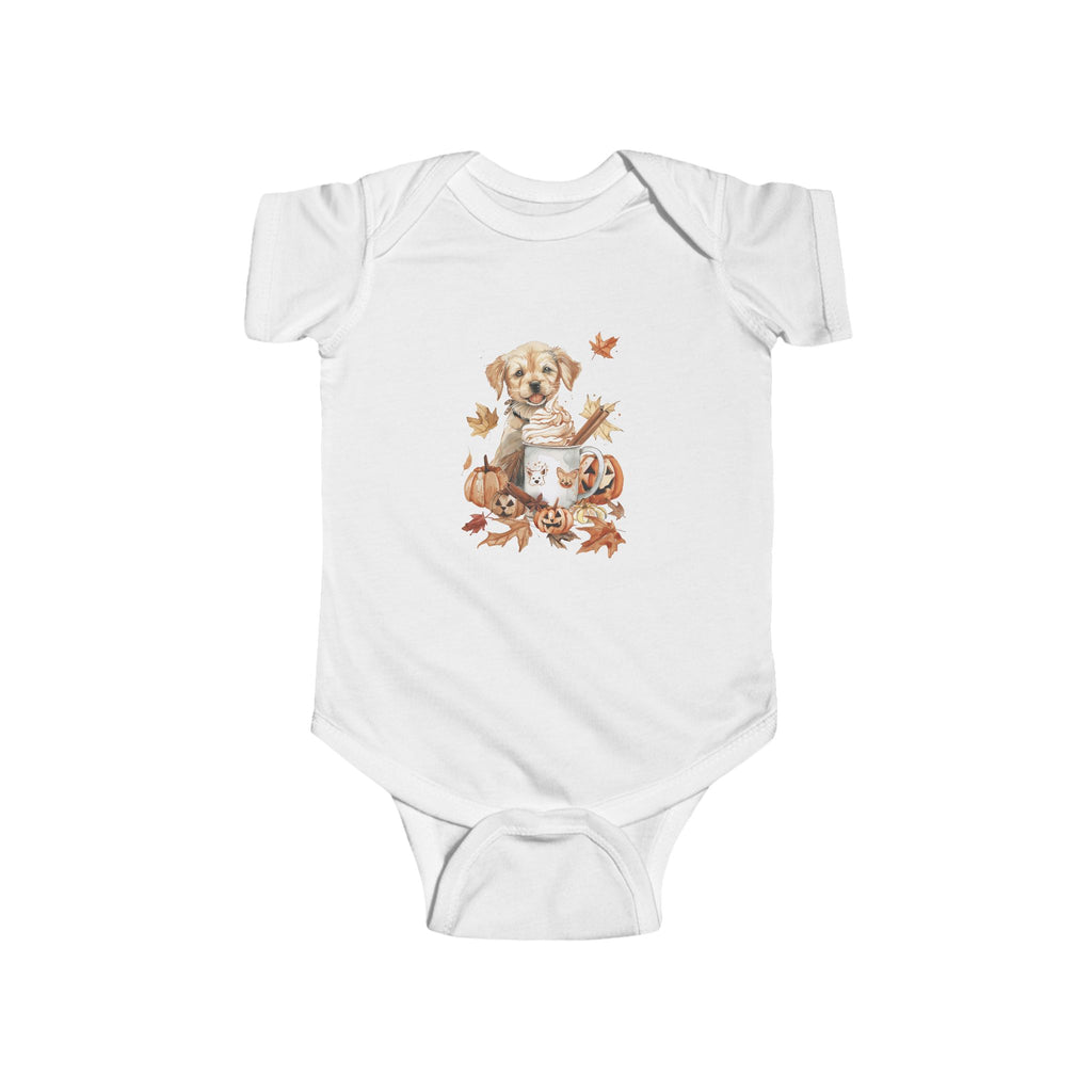 Holiday Cocoa Teddy Bear Baby Bodysuit – Cozy Christmas Watercolor Design for Modern Families