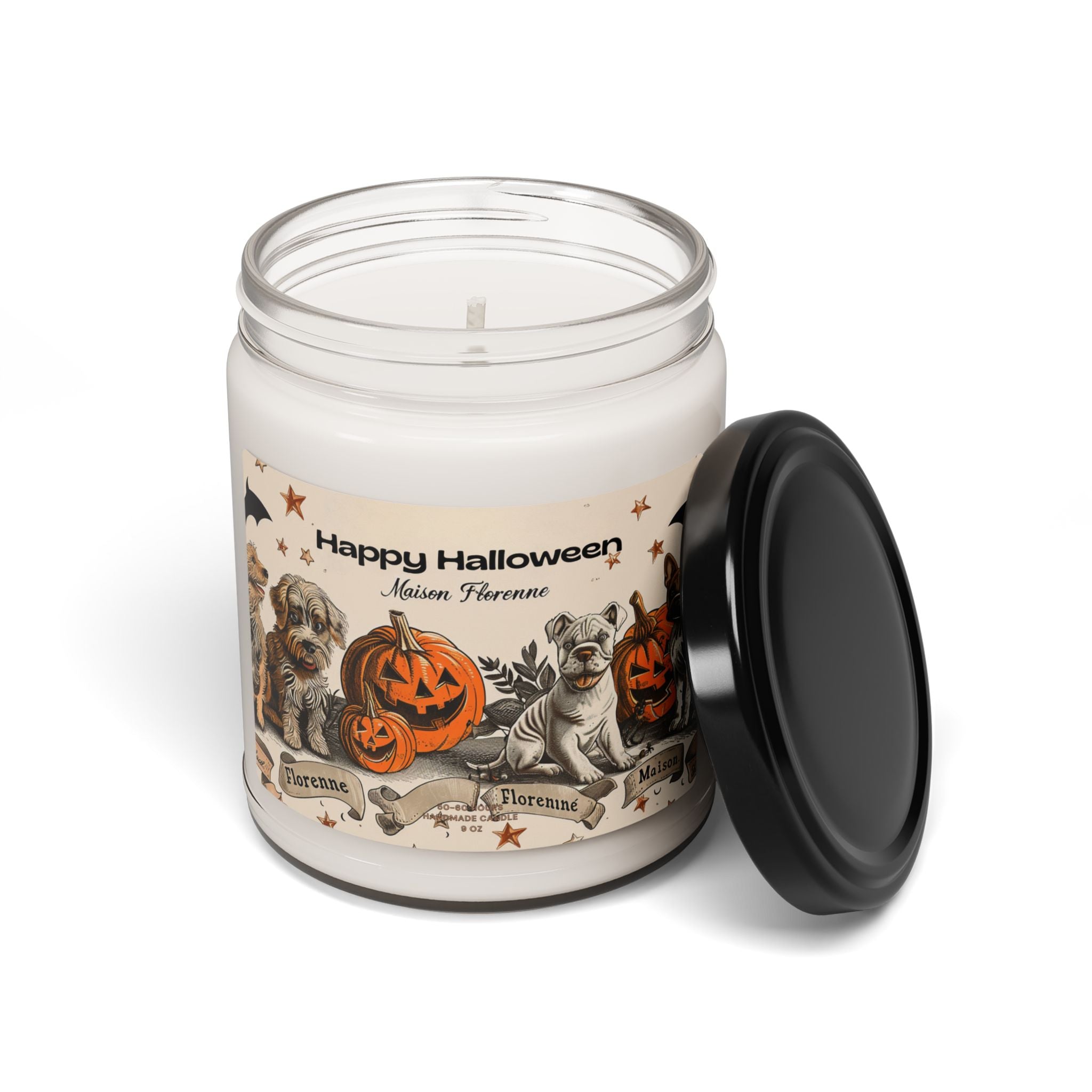 Halloween Scented Soy Candle | Fall Decor, Halloween Gift, Aromatherapy Candle, Dog Lover Gift, Seasonal Fragrance