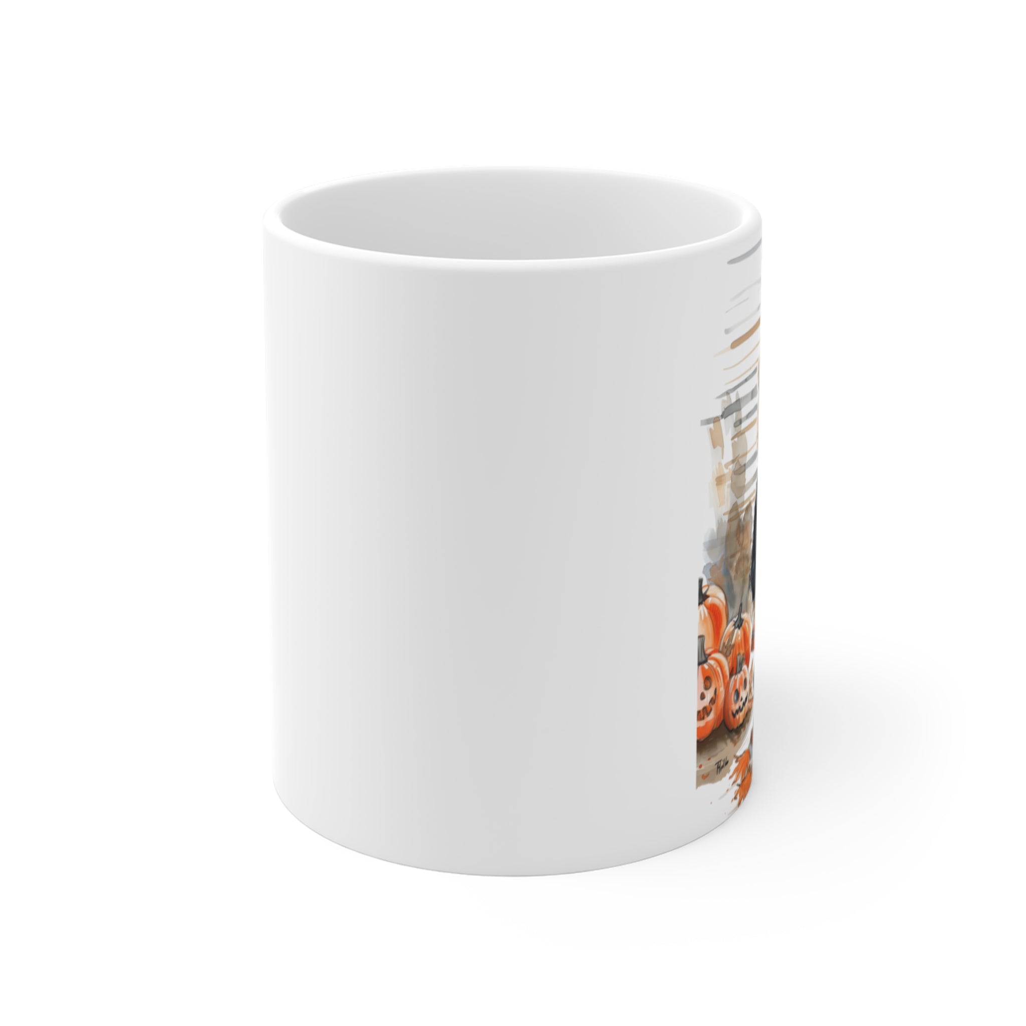 Holiday Pumpkin Teddy Mug – Maison Florenne™ Cozy Chic Fall Edition