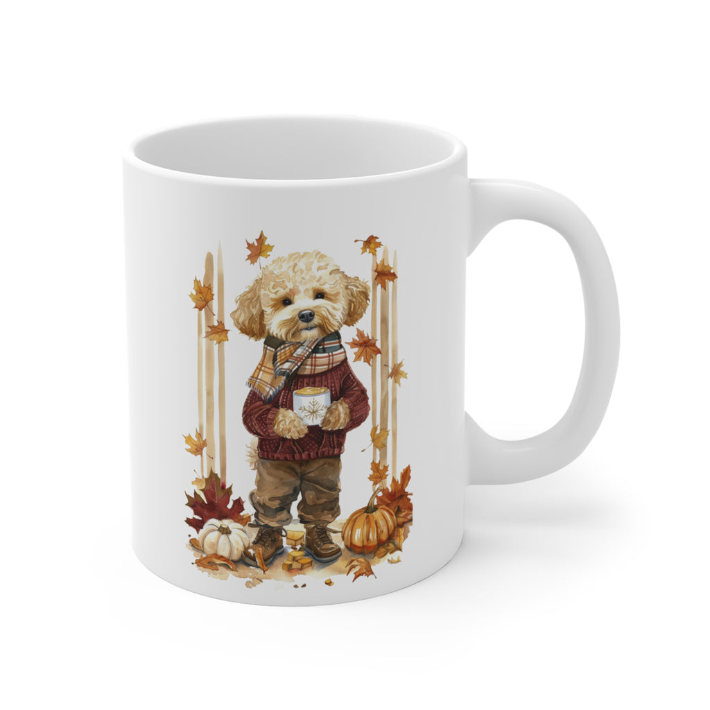 Warm Hugs & Pumpkin Mugs – Cozy Fall Dog Mug