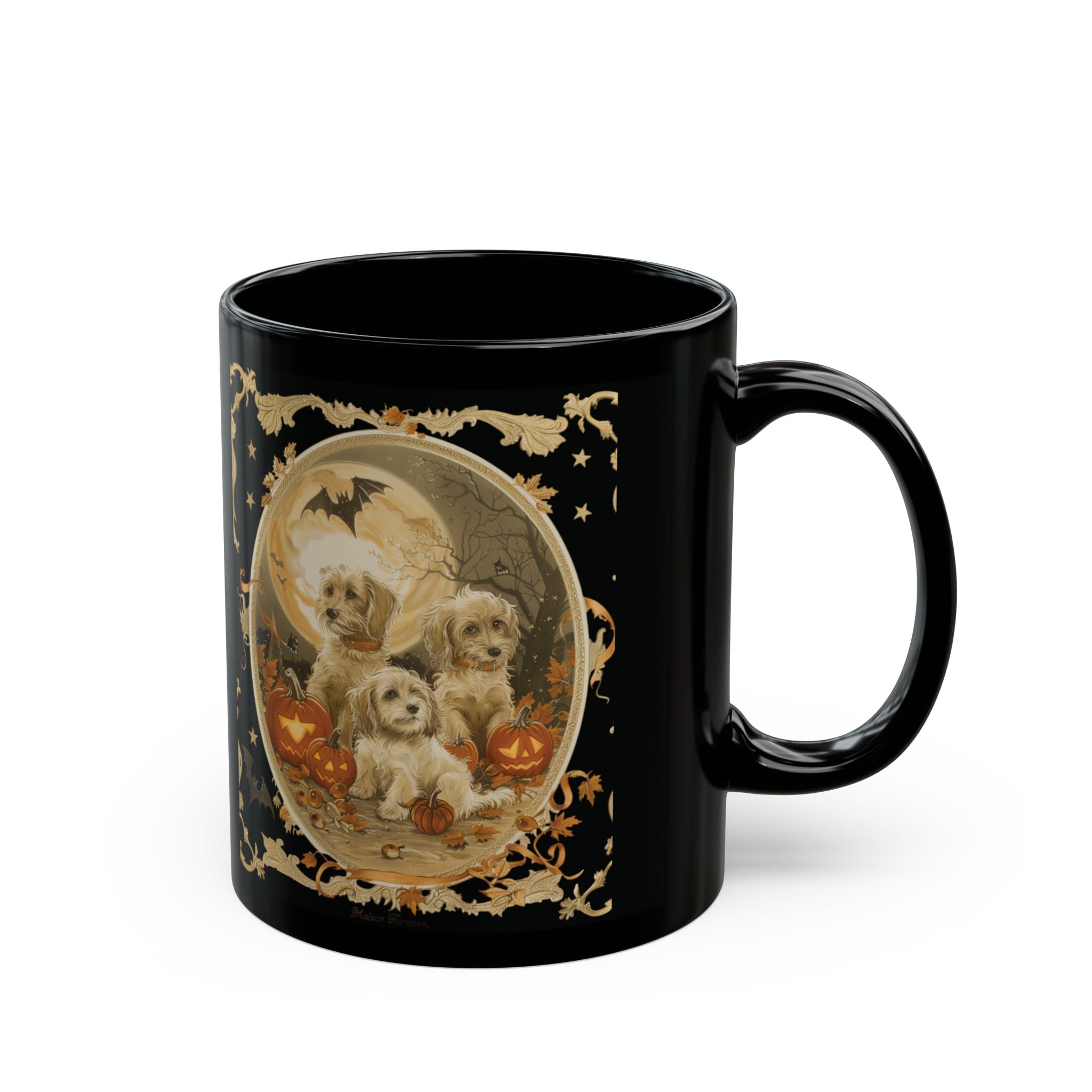 Halloween Pet Lovers Mug - Cute Dog Design, Coffee Cup for Fall, Gift for Dog Owners, Spooky Season Decor