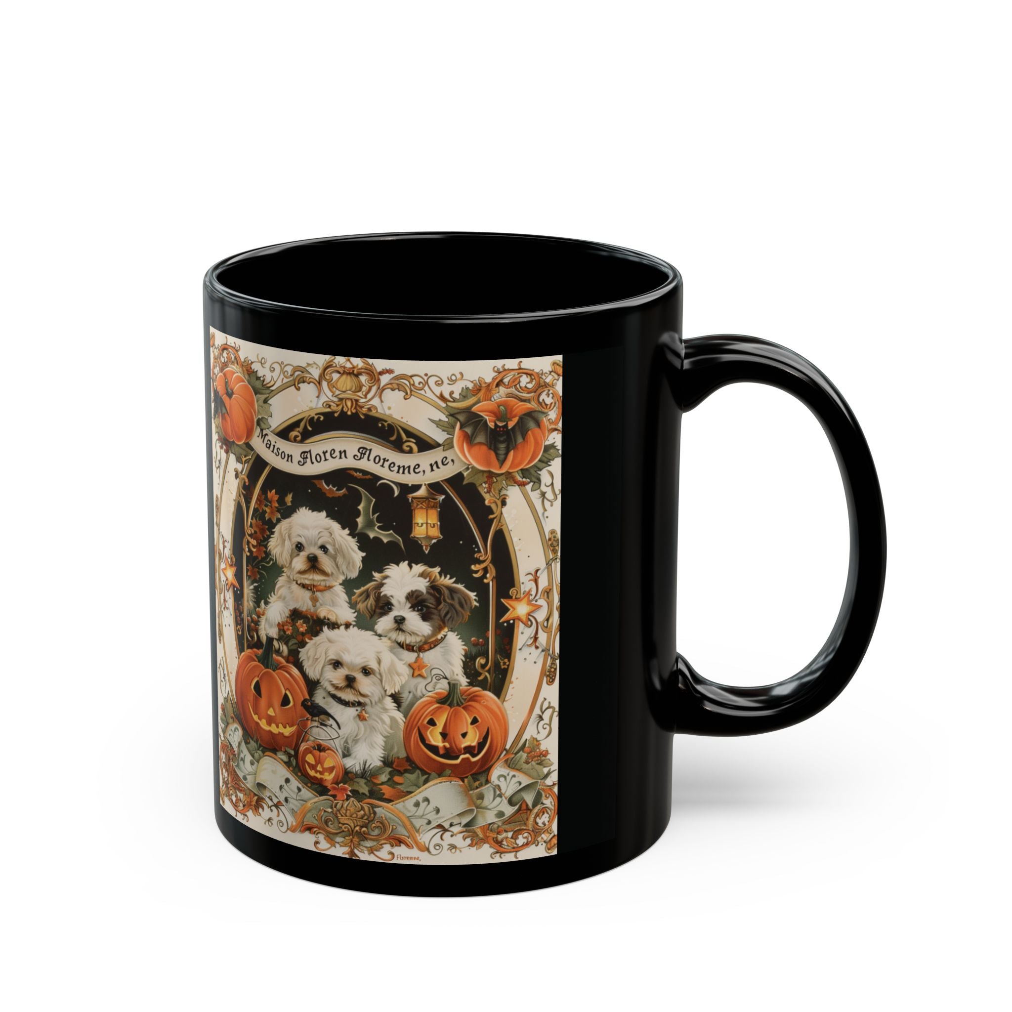 Halloween Pet Lovers Mug - Cute Dog Design, Coffee Cup for Fall, Gift for Dog Owners, Spooky Season Decor