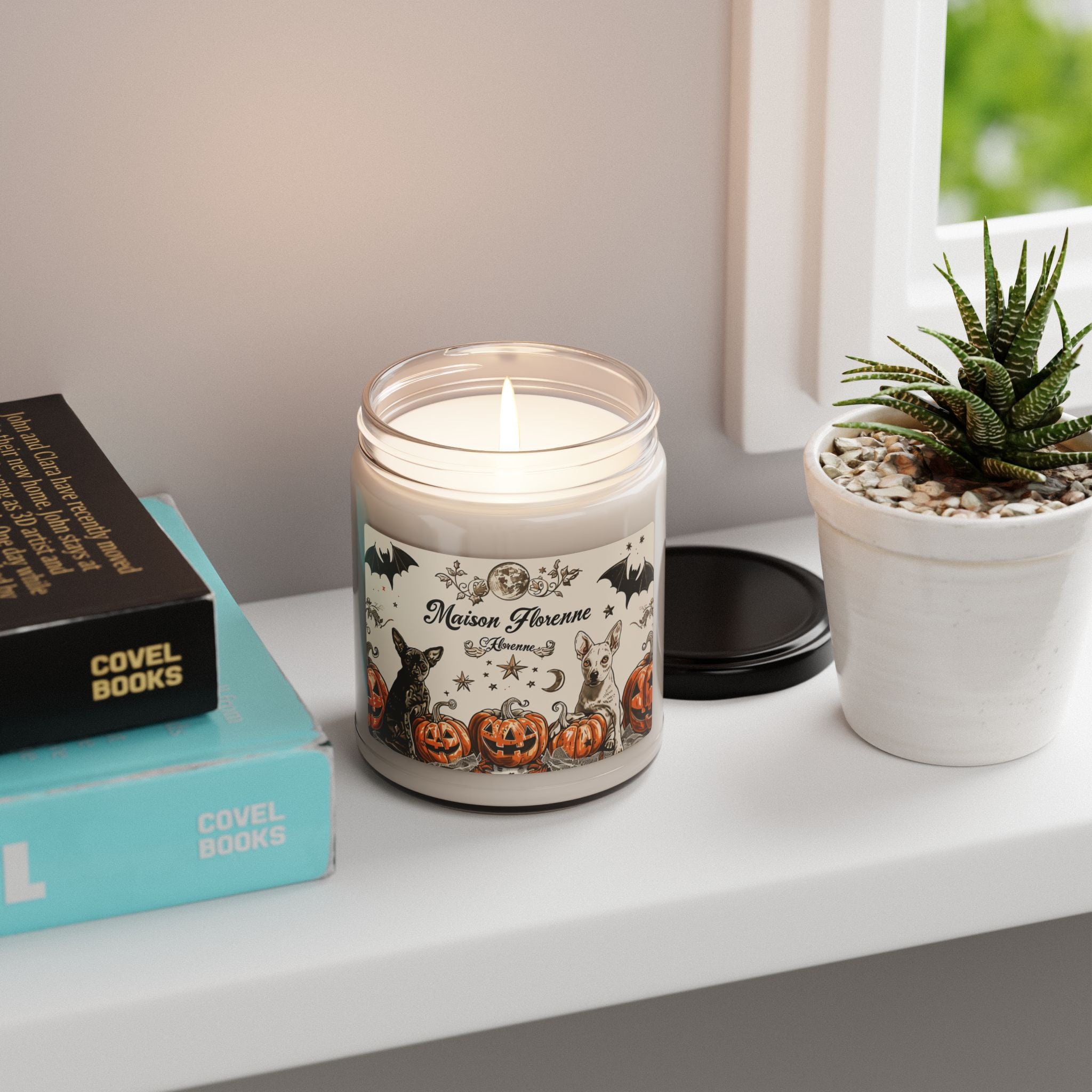 Halloween Scented Soy Candle | Fall Decor, Halloween Gift, Aromatherapy Candle, Dog Lover Gift, Seasonal Fragrance
