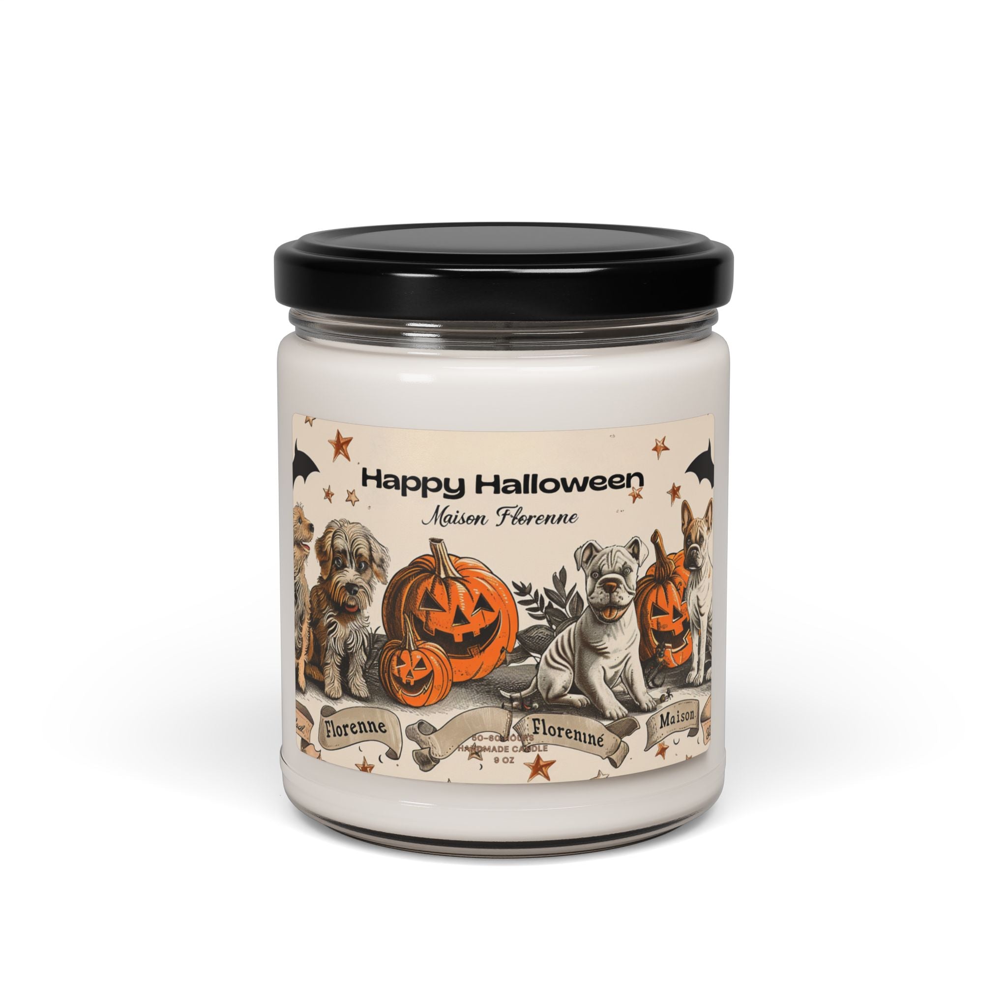 Halloween Scented Soy Candle | Fall Decor, Halloween Gift, Aromatherapy Candle, Dog Lover Gift, Seasonal Fragrance