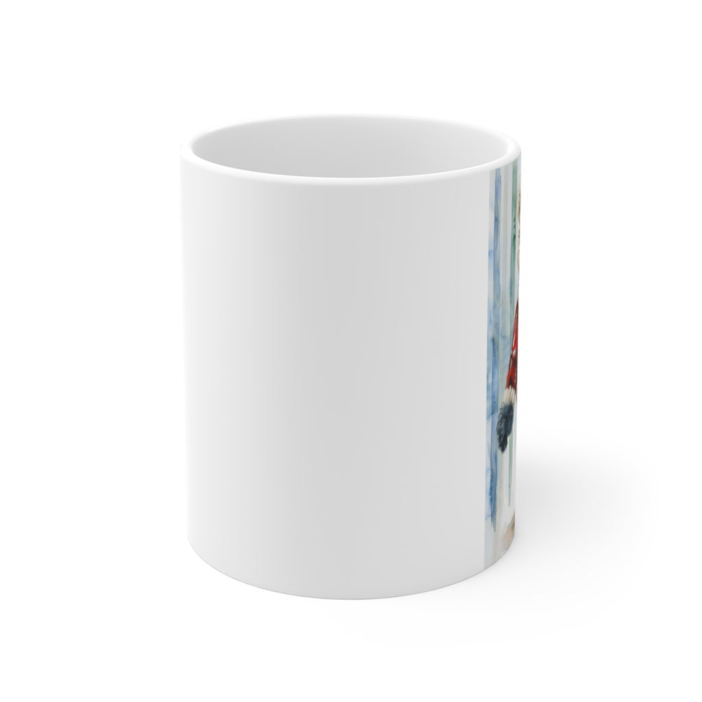Holiday Chic Teddy Bear Mug – Maison Florenne™ Cozy Plaid & Cocoa Edition Mug 11oz