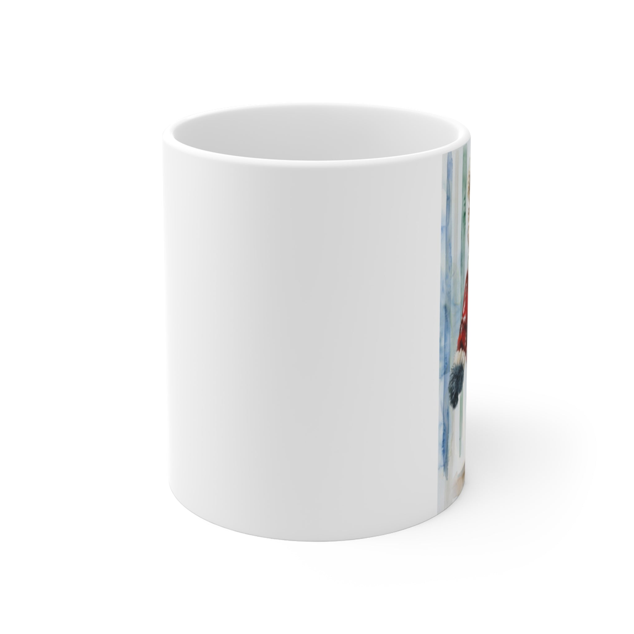 Holiday Chic Teddy Bear Mug – Maison Florenne™ Cozy Plaid & Cocoa Edition Mug 11oz