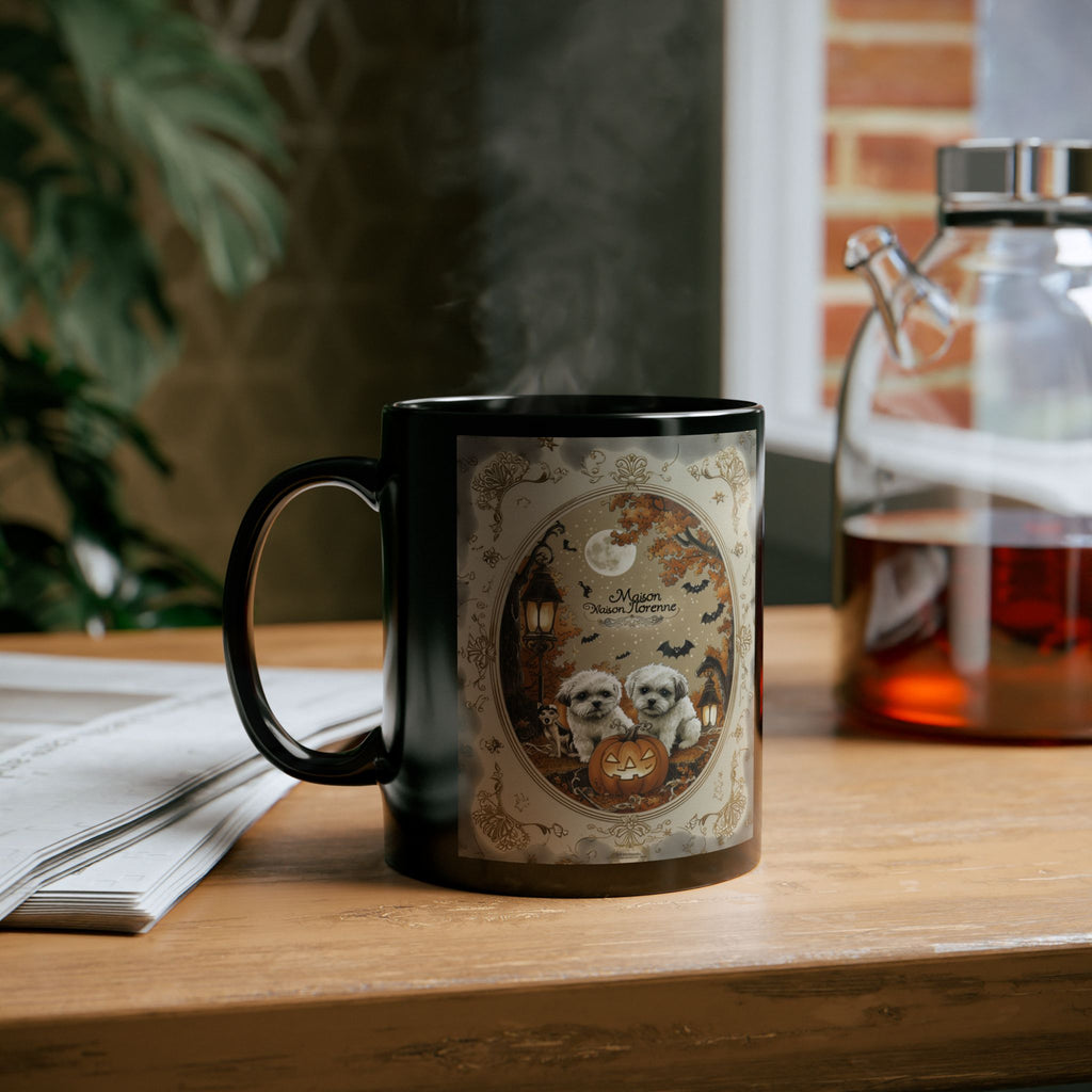 Halloween Pet Lovers Mug - Cute Dog Design, Coffee Cup for Fall, Gift for Dog Owners, Spooky Season Decor