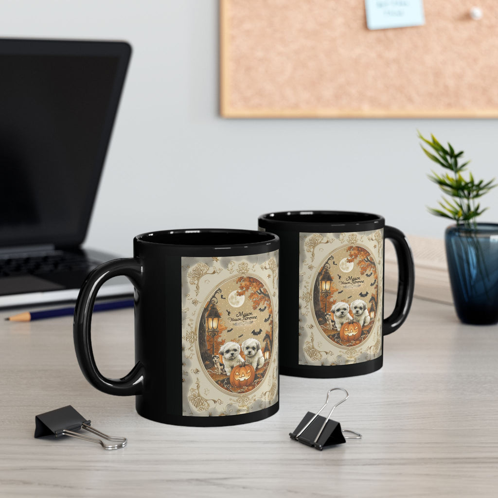Halloween Pet Lovers Mug - Cute Dog Design, Coffee Cup for Fall, Gift for Dog Owners, Spooky Season Decor