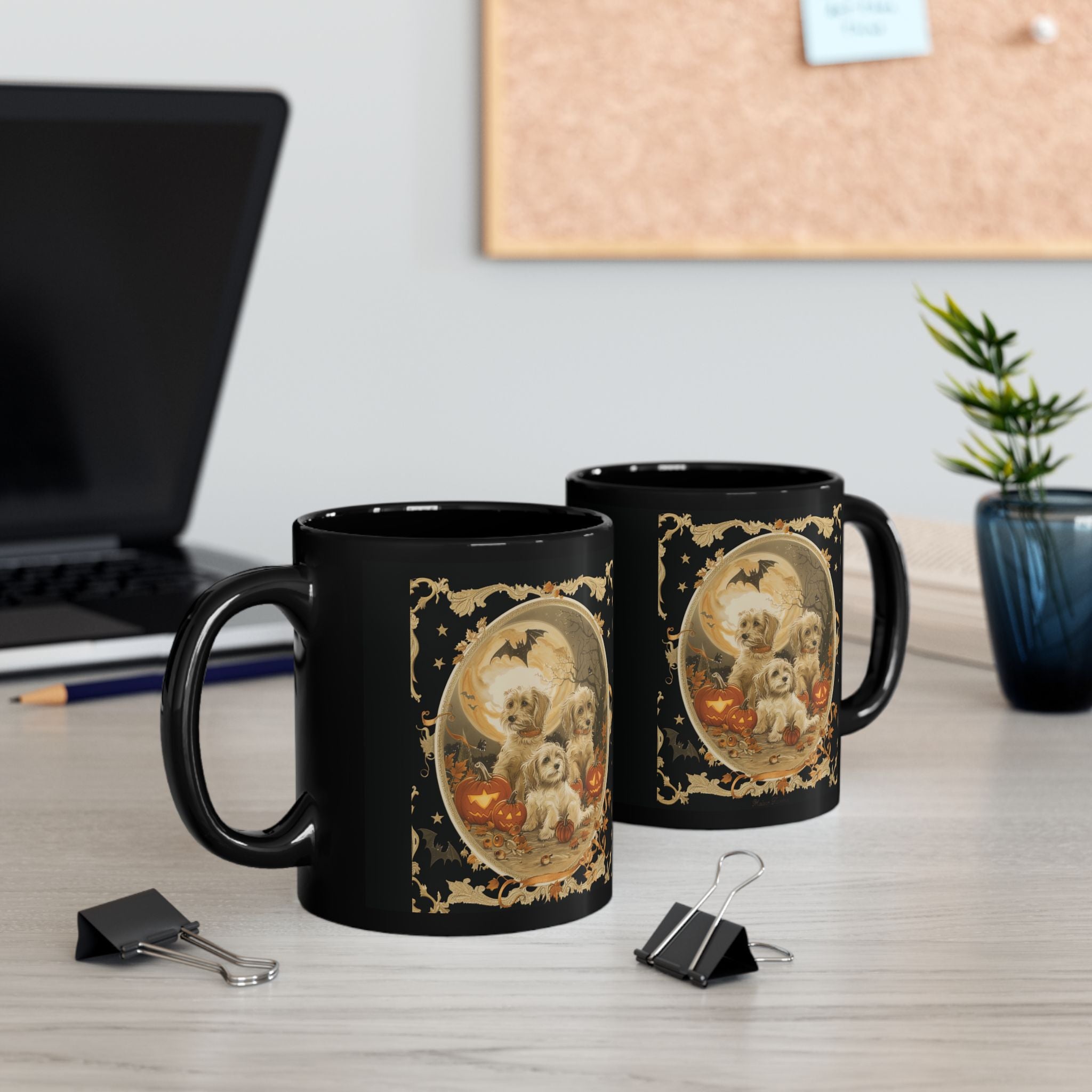 Halloween Pet Lovers Mug - Cute Dog Design, Coffee Cup for Fall, Gift for Dog Owners, Spooky Season Decor