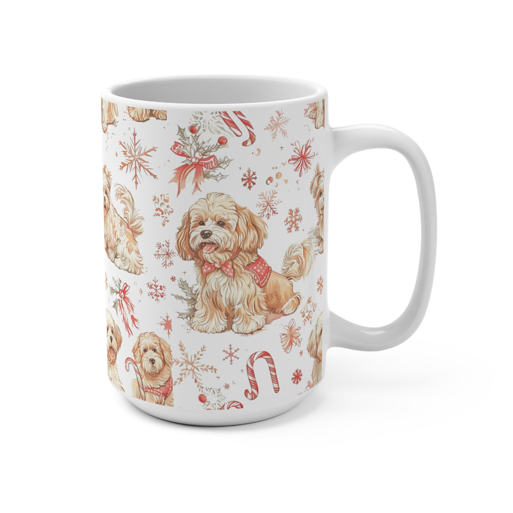 Candy Cane Pup Mug – Cozy Christmas Dog Lover’s 15oz