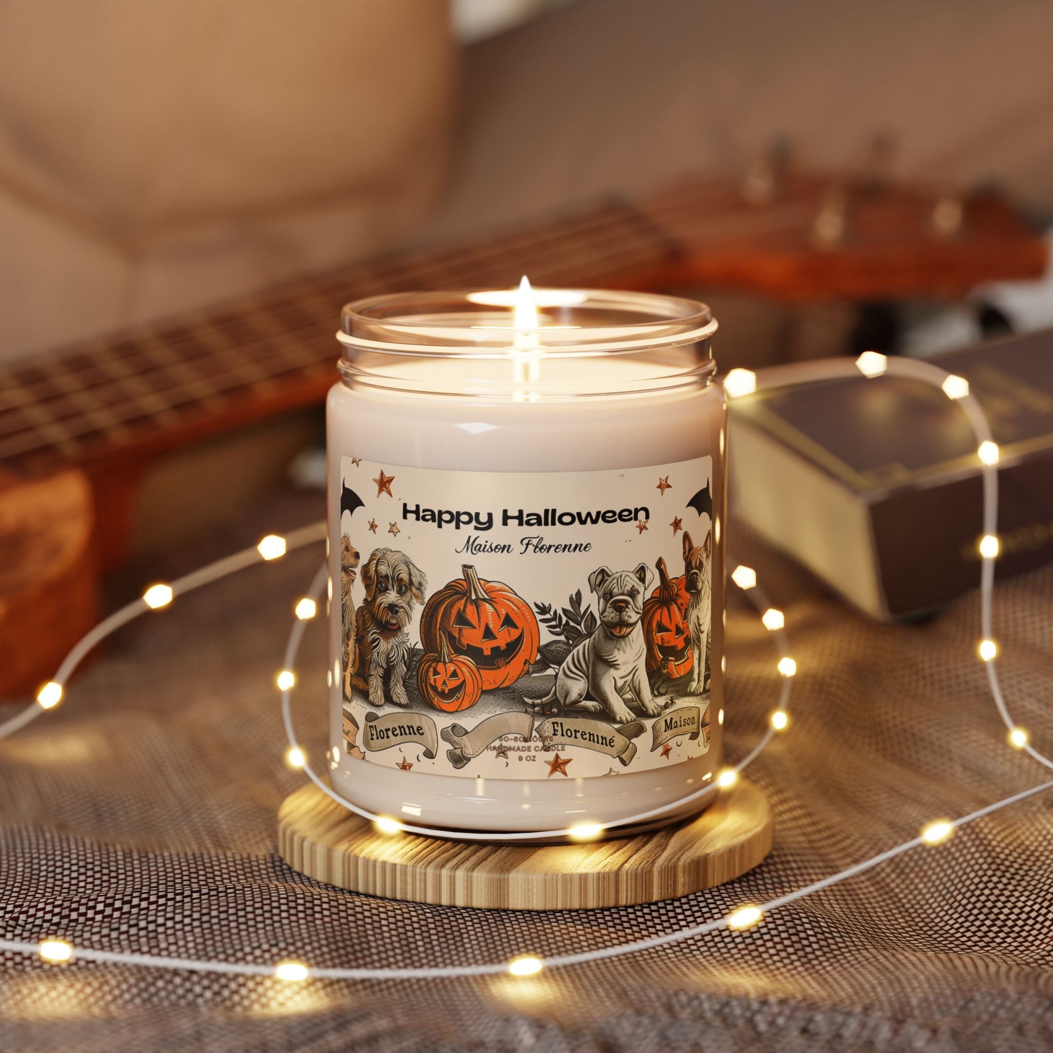 Halloween Scented Soy Candle | Fall Decor, Halloween Gift, Aromatherapy Candle, Dog Lover Gift, Seasonal Fragrance