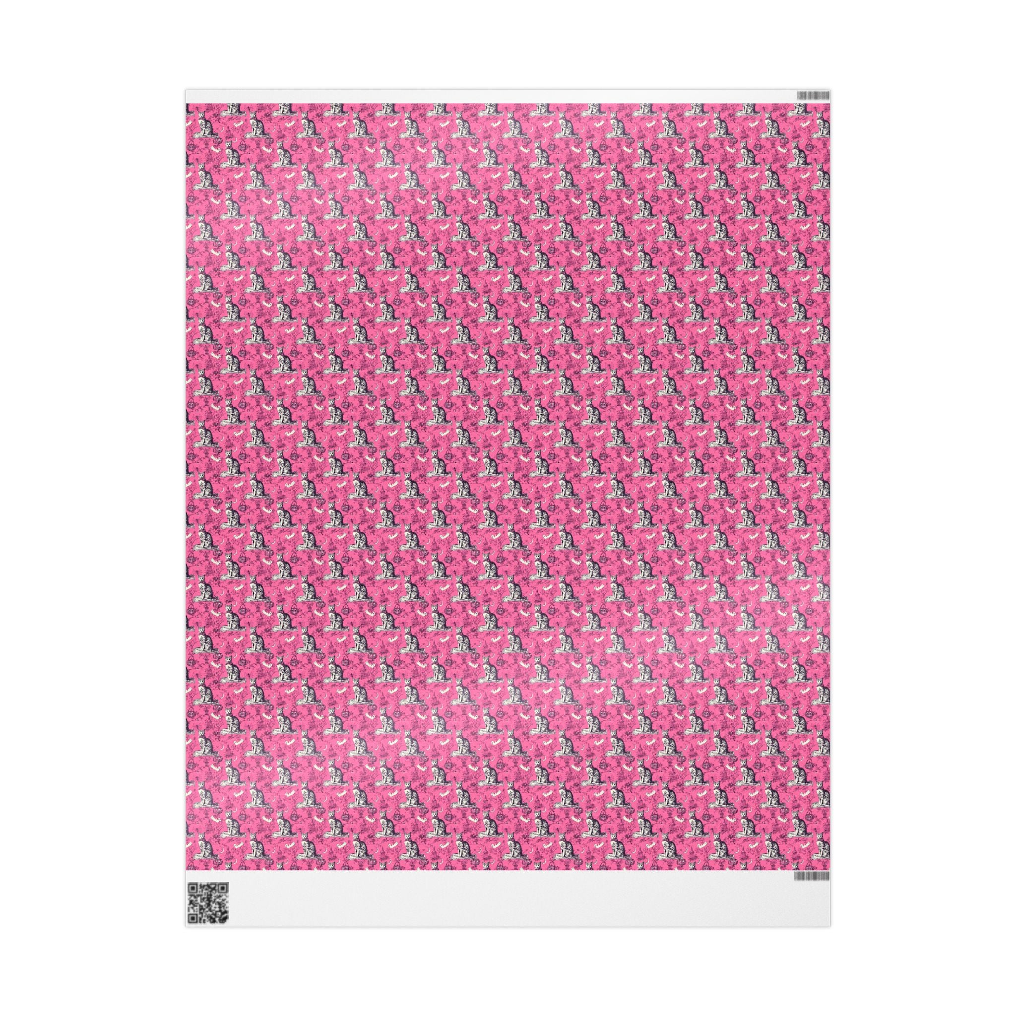 Luxury Pink Cat Wrapping Paper – Maison Florenne™ Vintage Toile Gift Wrap for Cat Lovers