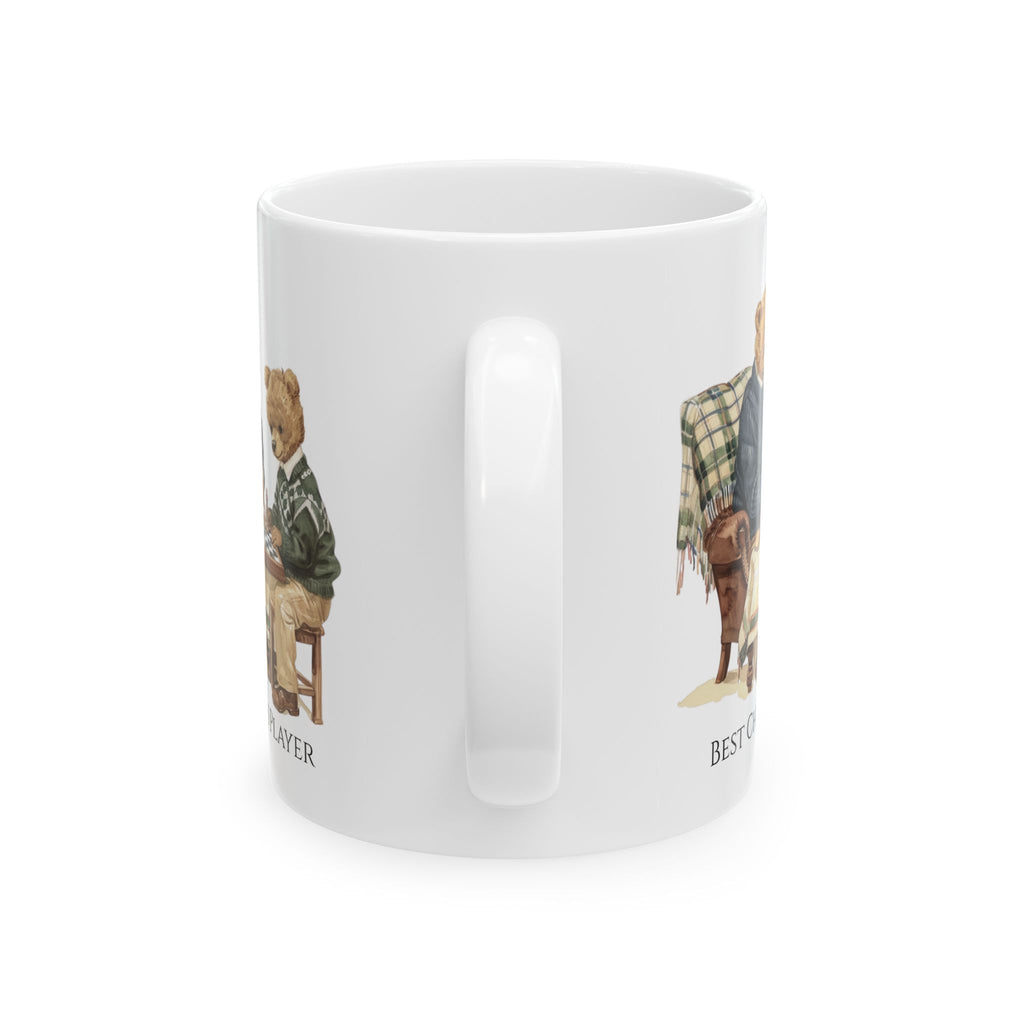 Best Chess Player Bear Mug – Cozy Father & Son Chess Gift