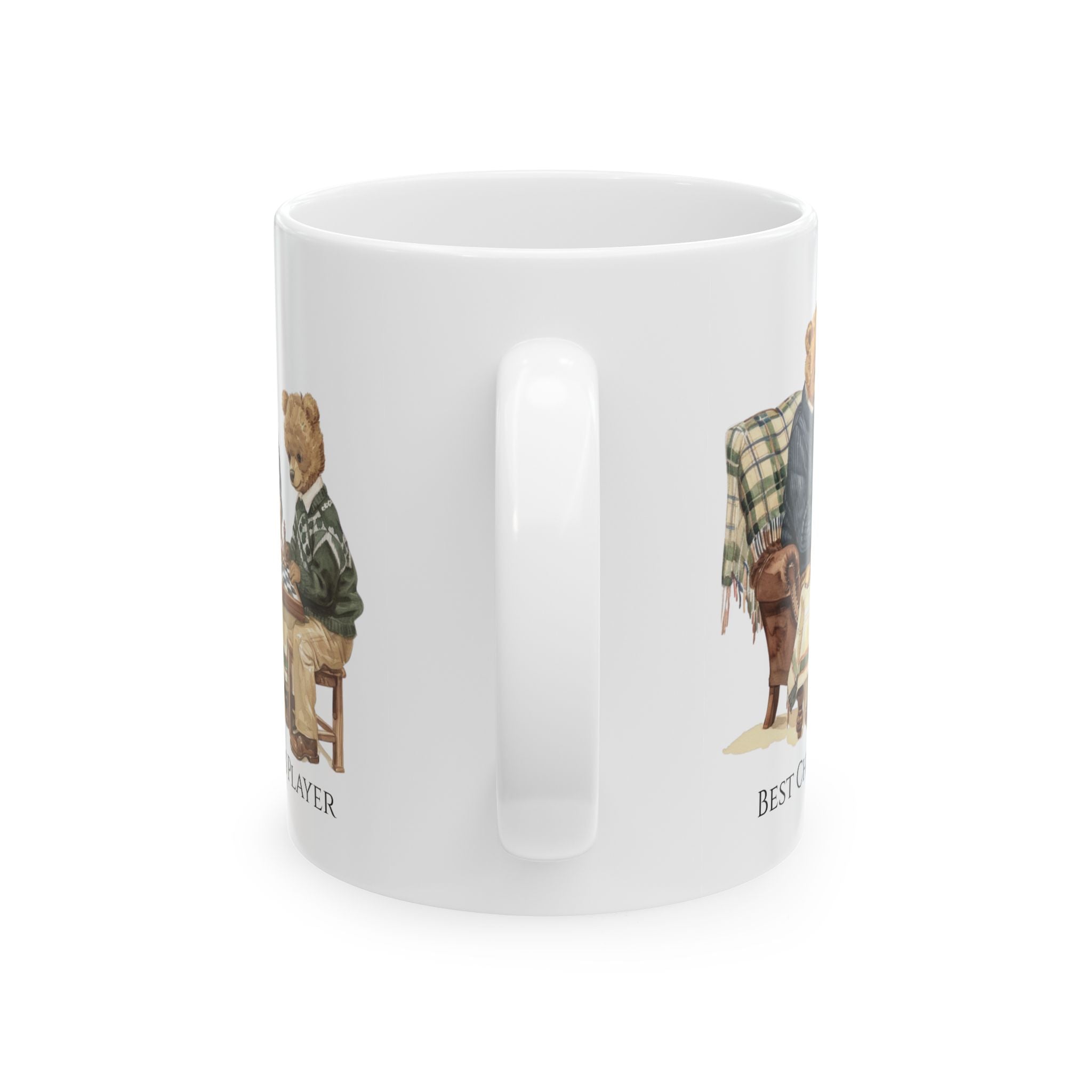 Best Chess Player Bear Mug – Cozy Father & Son Chess Gift