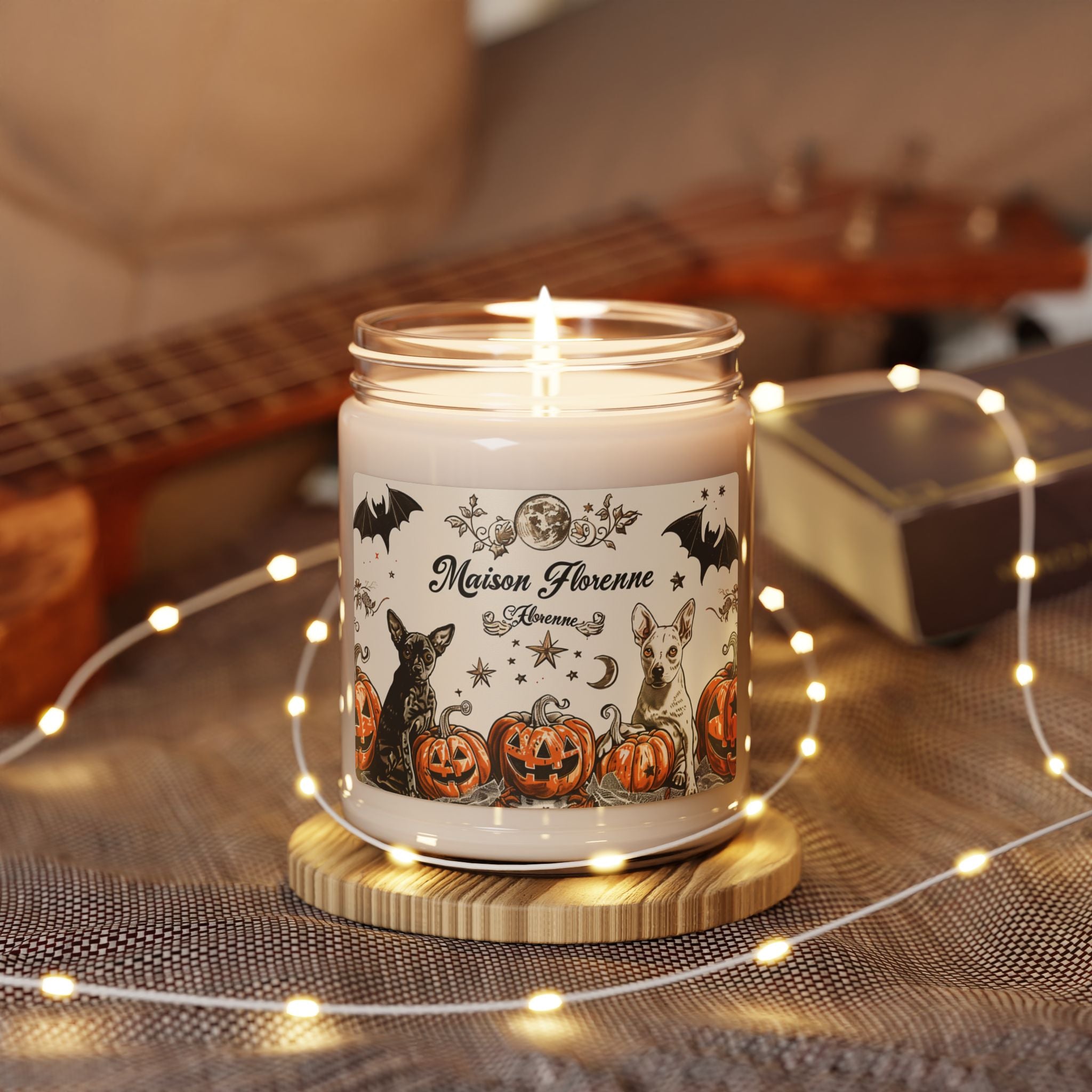 Halloween Scented Soy Candle | Fall Decor, Halloween Gift, Aromatherapy Candle, Dog Lover Gift, Seasonal Fragrance
