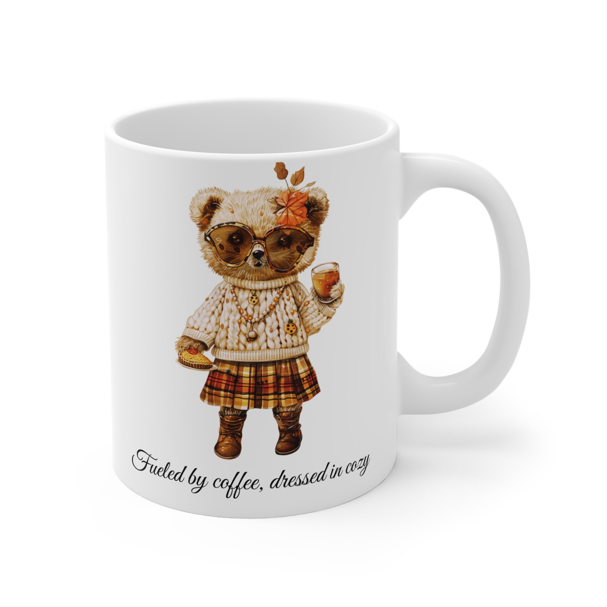 “Fueled by Coffee, Dressed in Cozy” – The Cutest Fall Mug You’ll Ever Own