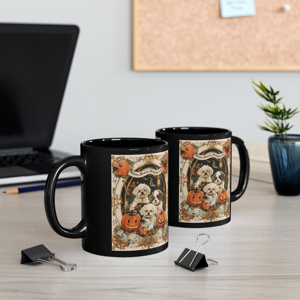Halloween Pet Lovers Mug - Cute Dog Design, Coffee Cup for Fall, Gift for Dog Owners, Spooky Season Decor
