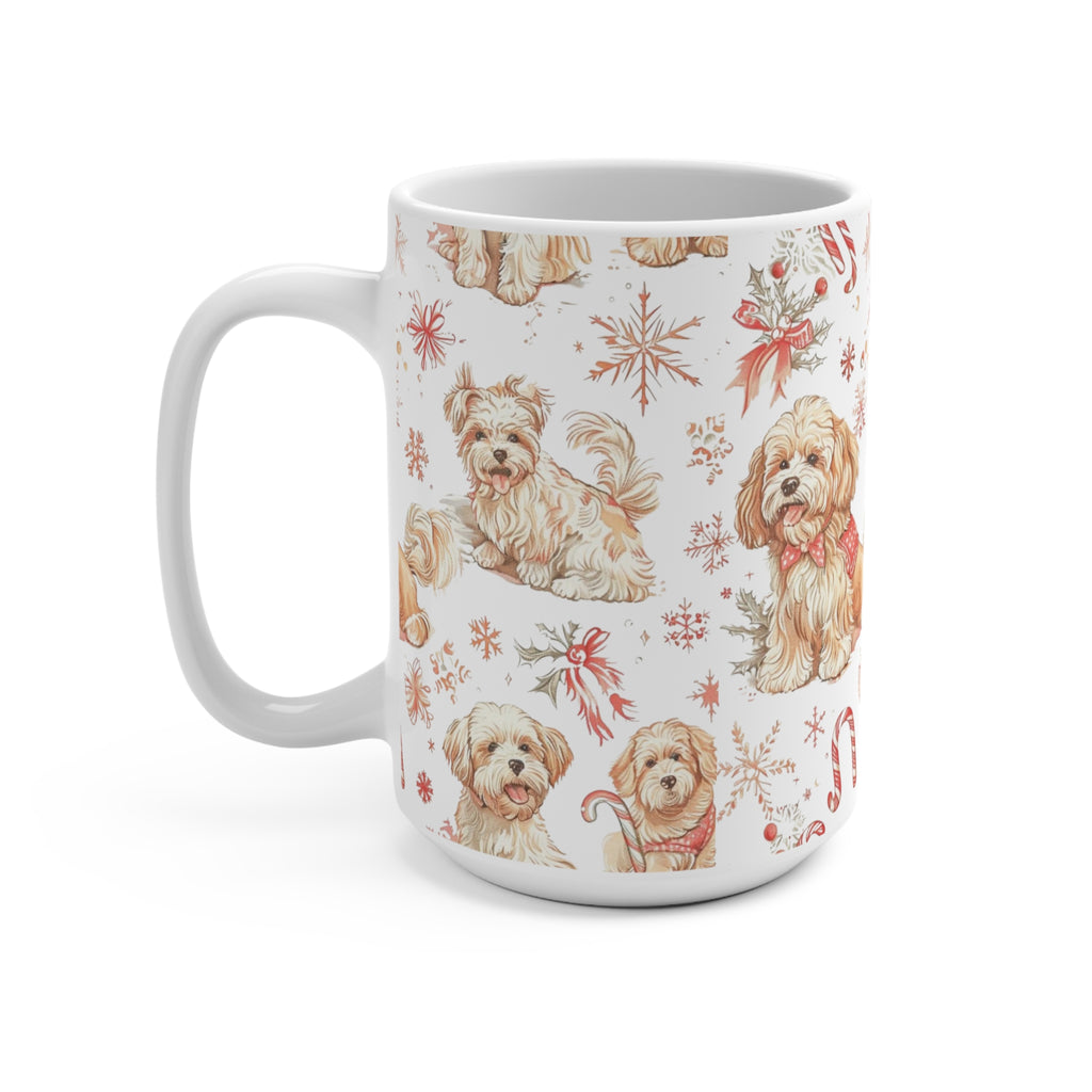 Candy Cane Pup Mug – Cozy Christmas Dog Lover’s 15oz