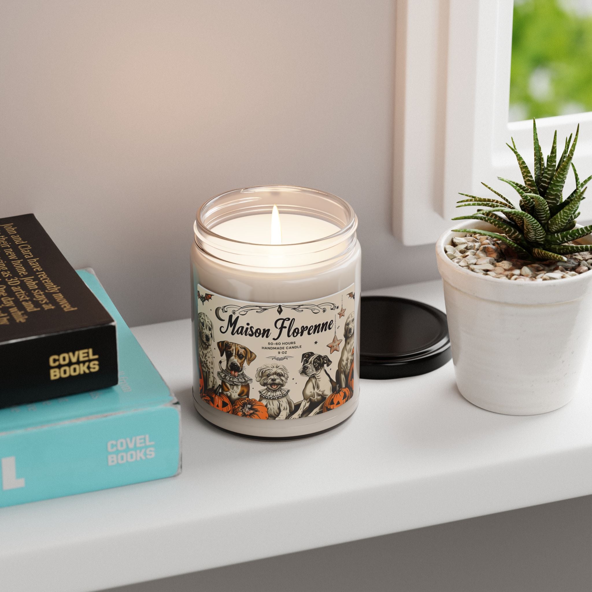 Halloween Scented Soy Candle | Fall Decor, Halloween Gift, Aromatherapy Candle, Dog Lover Gift, Seasonal Fragrance