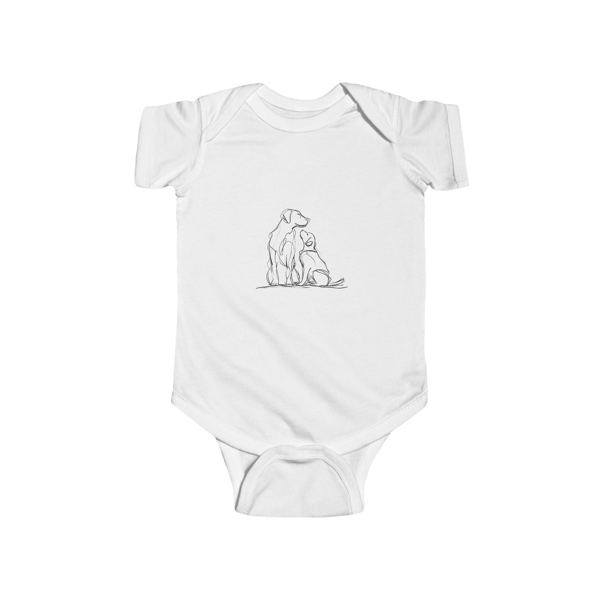 Cute Pet Illustration Infant Bodysuit, Baby Shower Gift, Newborn Outfit, Funny Baby Clothing, Animal Lover Gift