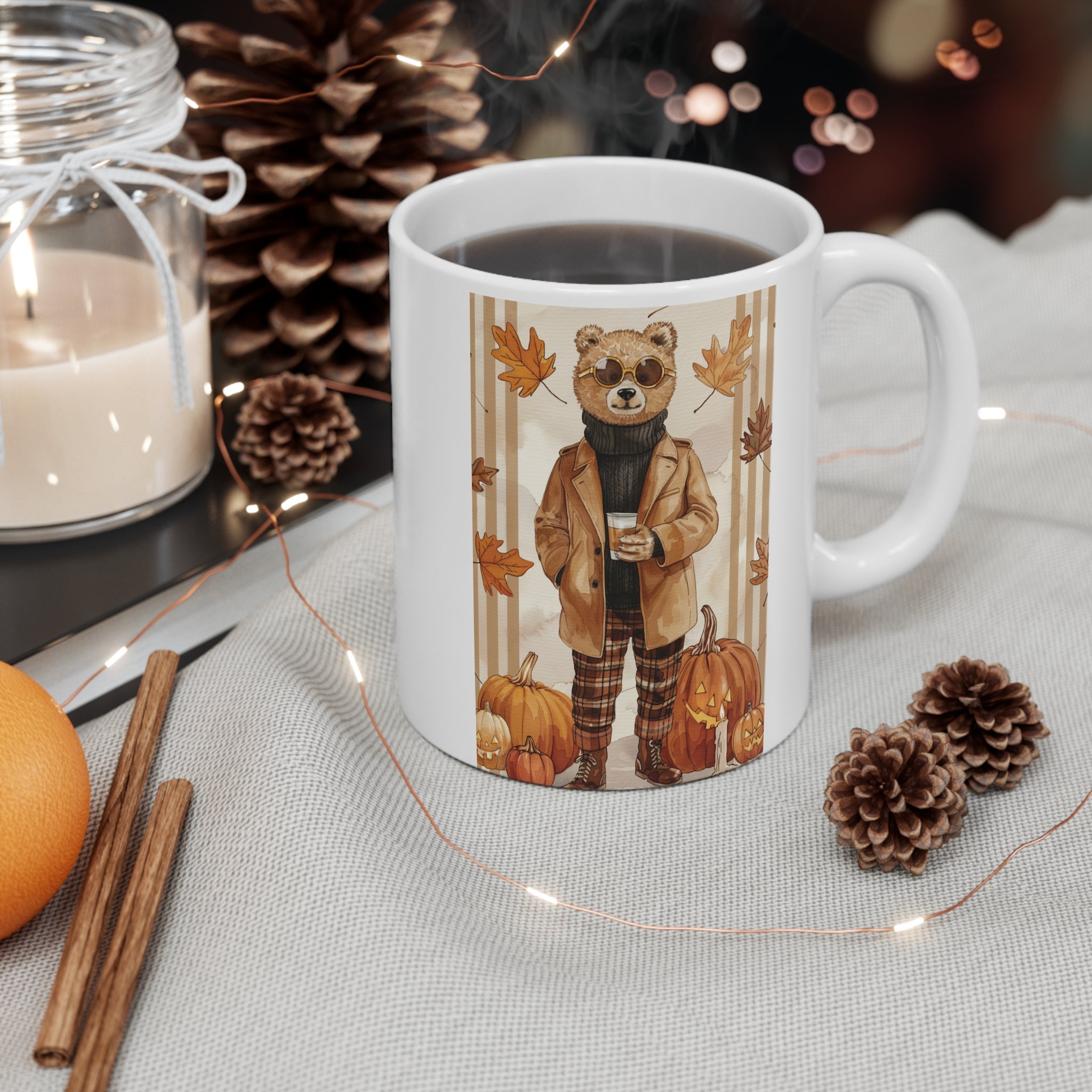 Holiday Teddy Bear Mug – Maison Florenne™ Festive Gift Edition