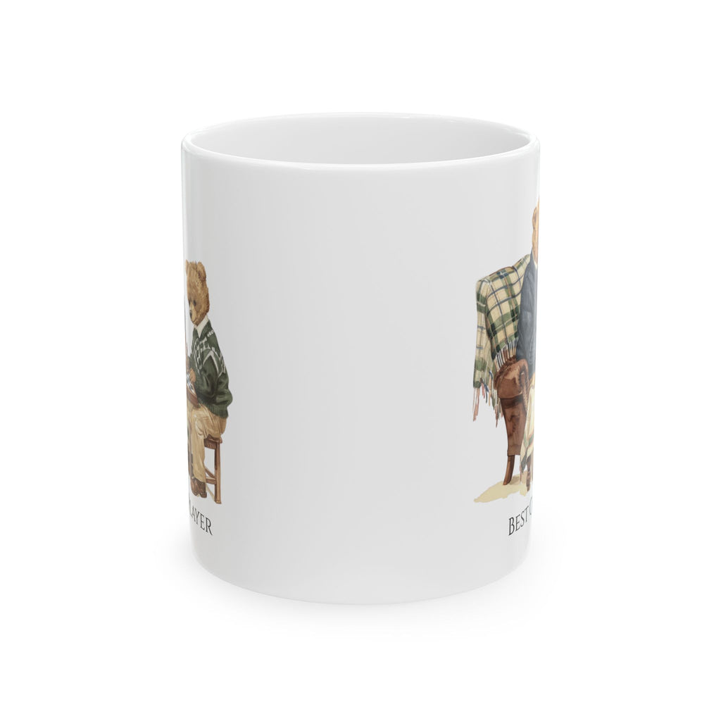 Best Chess Player Bear Mug – Cozy Father & Son Chess Gift
