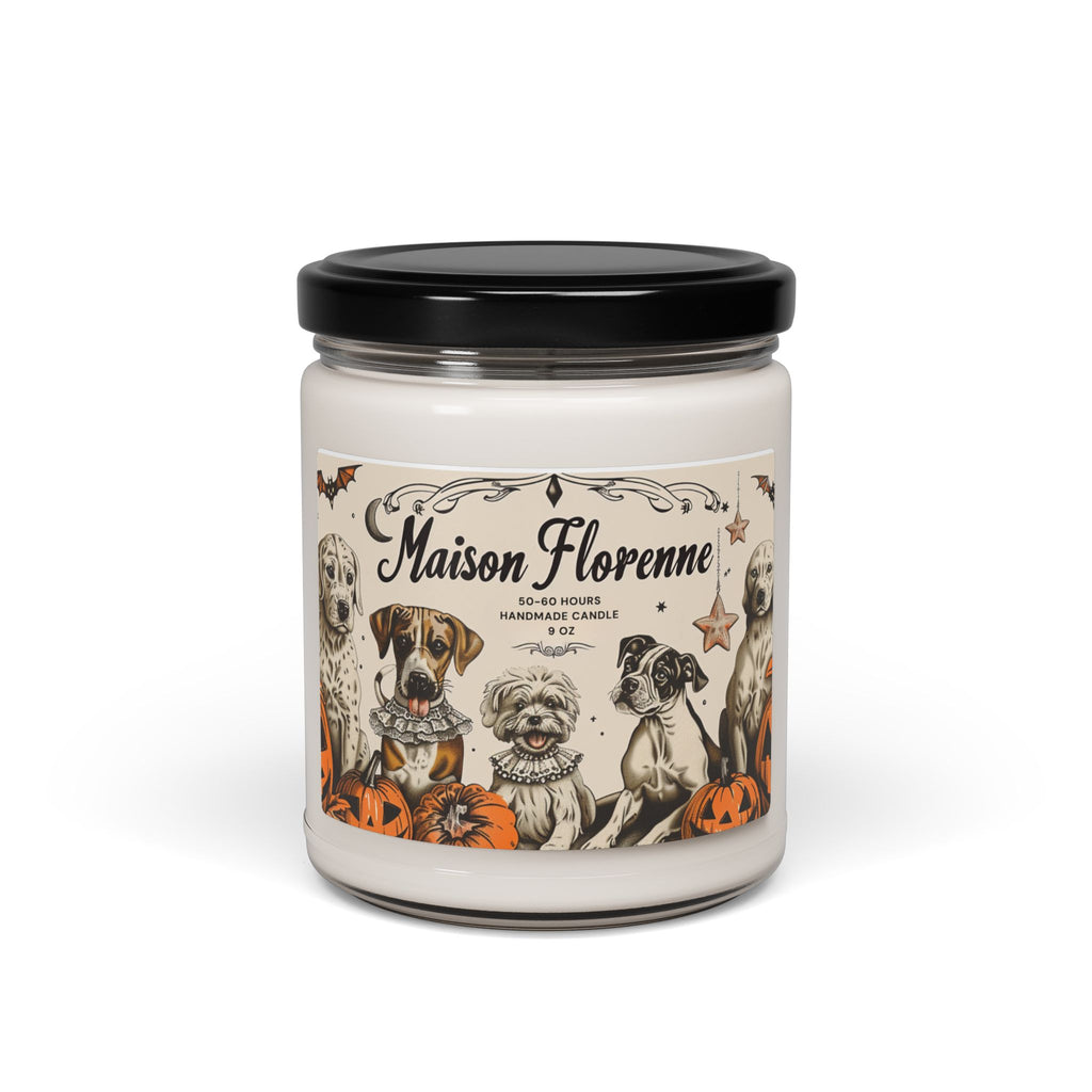 Halloween Scented Soy Candle | Fall Decor, Halloween Gift, Aromatherapy Candle, Dog Lover Gift, Seasonal Fragrance