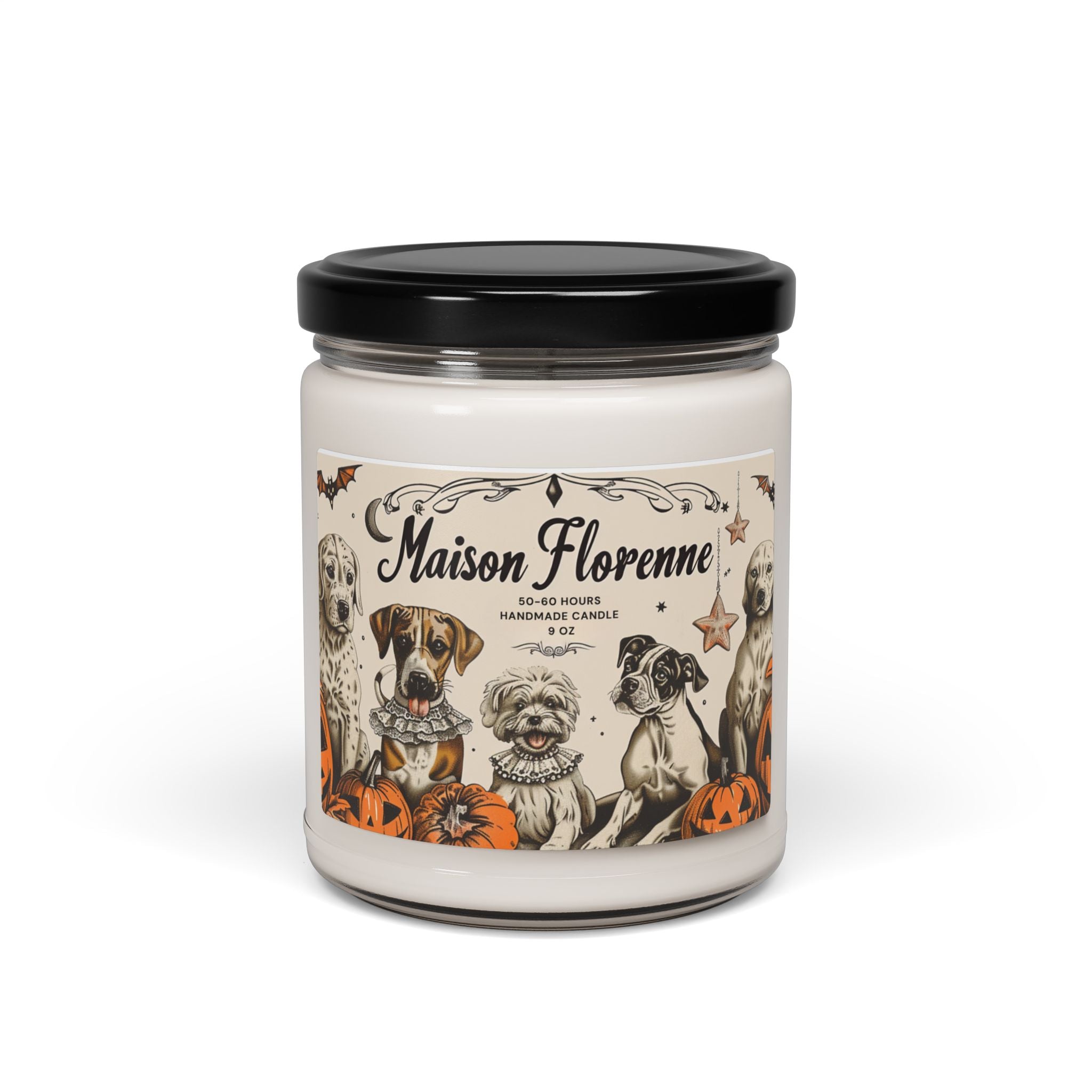 Halloween Scented Soy Candle | Fall Decor, Halloween Gift, Aromatherapy Candle, Dog Lover Gift, Seasonal Fragrance