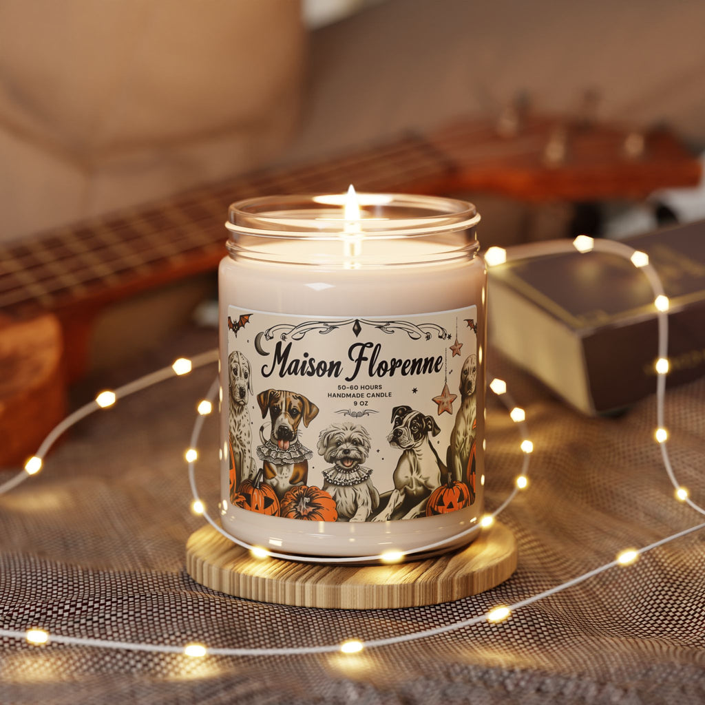 Halloween Scented Soy Candle | Fall Decor, Halloween Gift, Aromatherapy Candle, Dog Lover Gift, Seasonal Fragrance