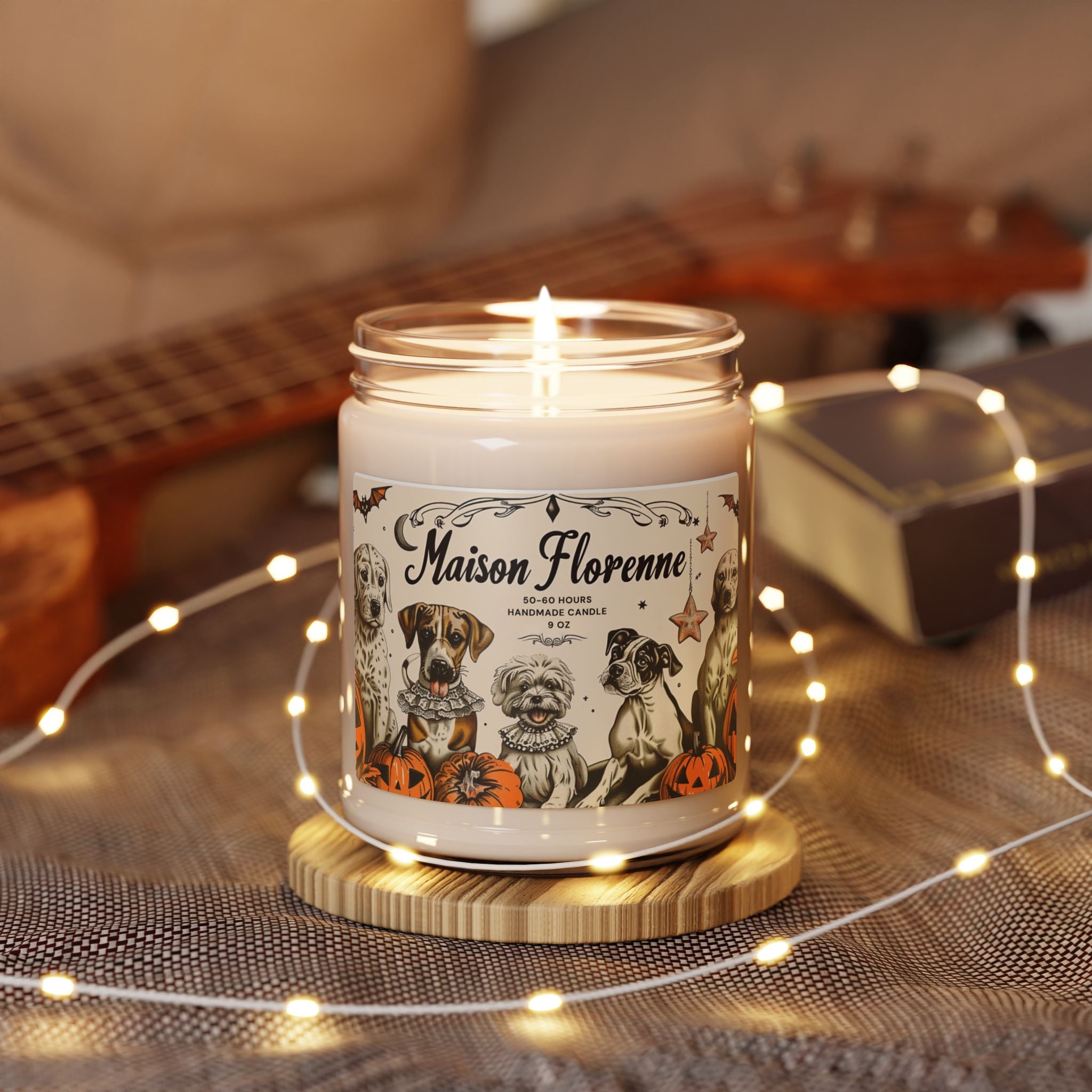 Halloween Scented Soy Candle | Fall Decor, Halloween Gift, Aromatherapy Candle, Dog Lover Gift, Seasonal Fragrance