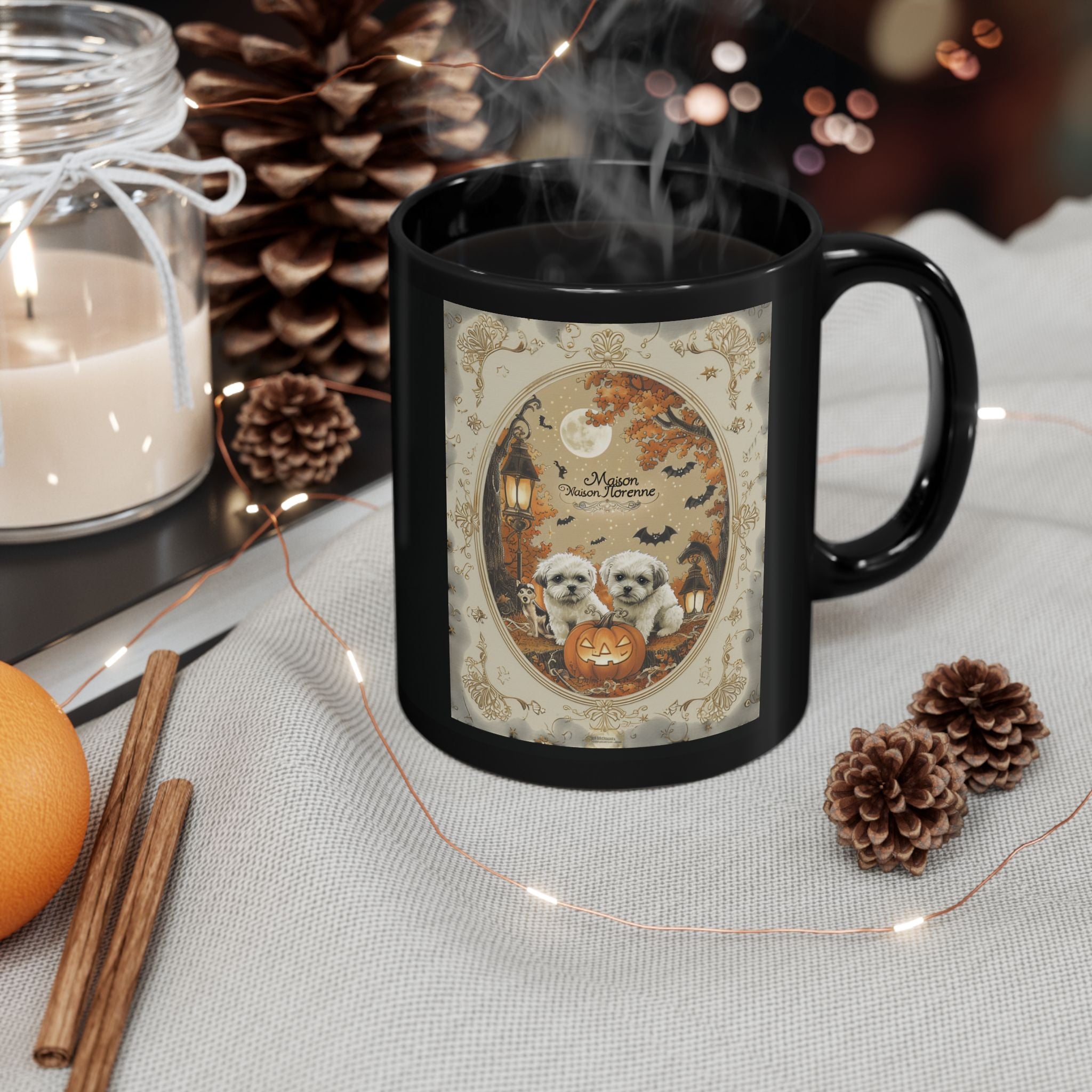 Halloween Pet Lovers Mug - Cute Dog Design, Coffee Cup for Fall, Gift for Dog Owners, Spooky Season Decor
