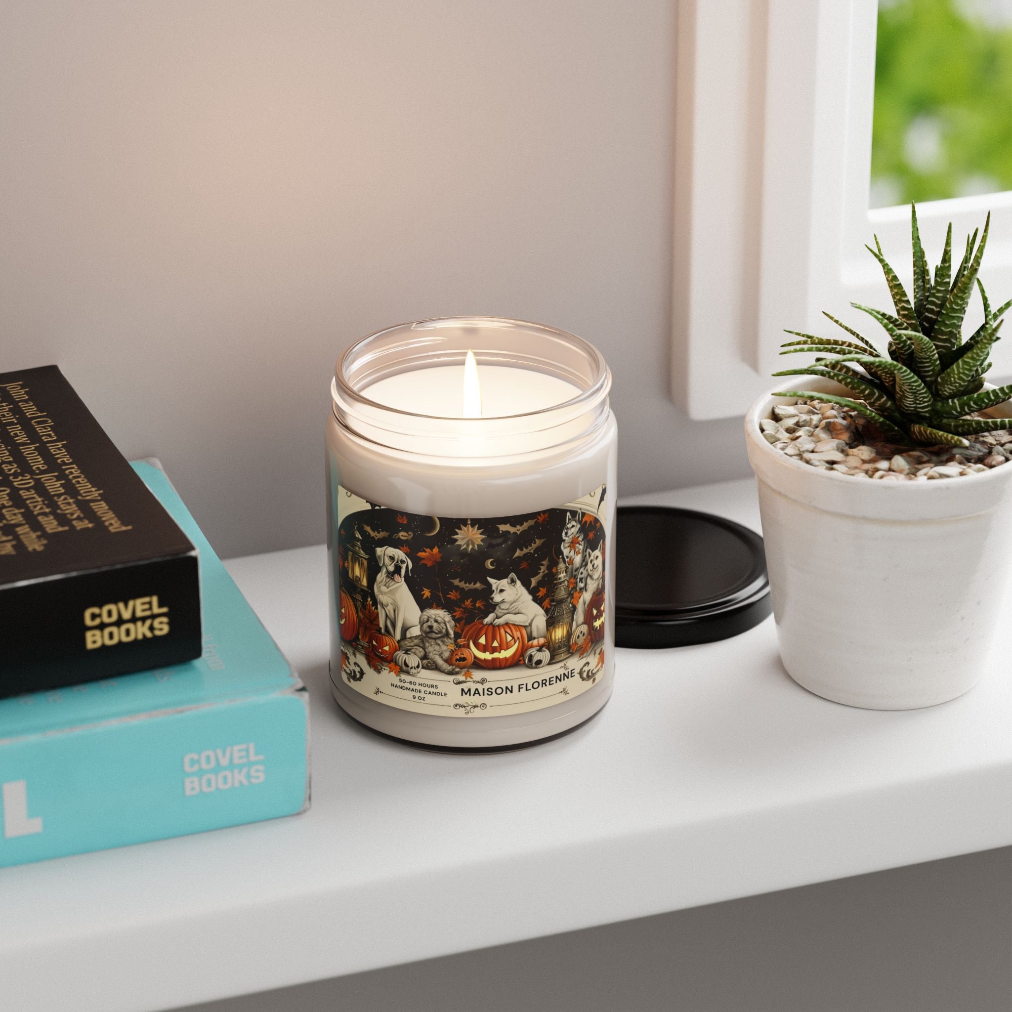 Halloween Scented Soy Candle | Fall Decor, Halloween Gift, Aromatherapy Candle, Dog Lover Gift, Seasonal Fragrance