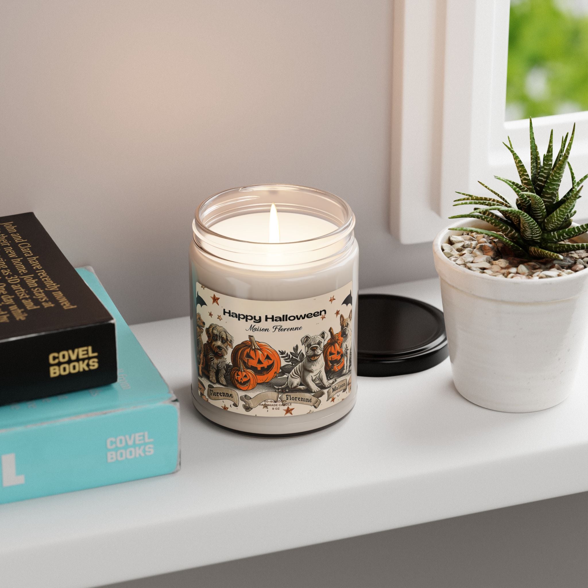 Halloween Scented Soy Candle | Fall Decor, Halloween Gift, Aromatherapy Candle, Dog Lover Gift, Seasonal Fragrance